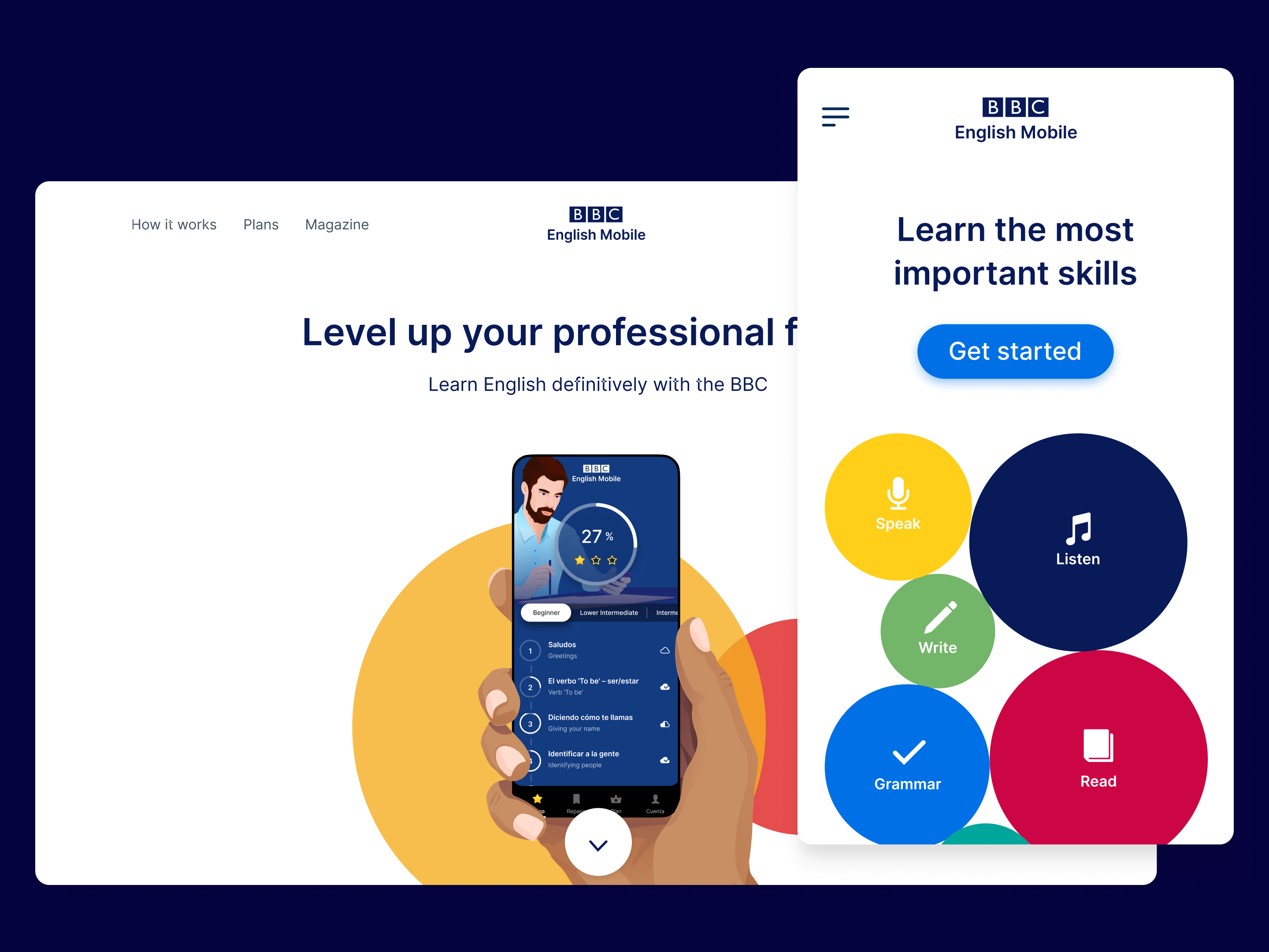 desktop and app design
