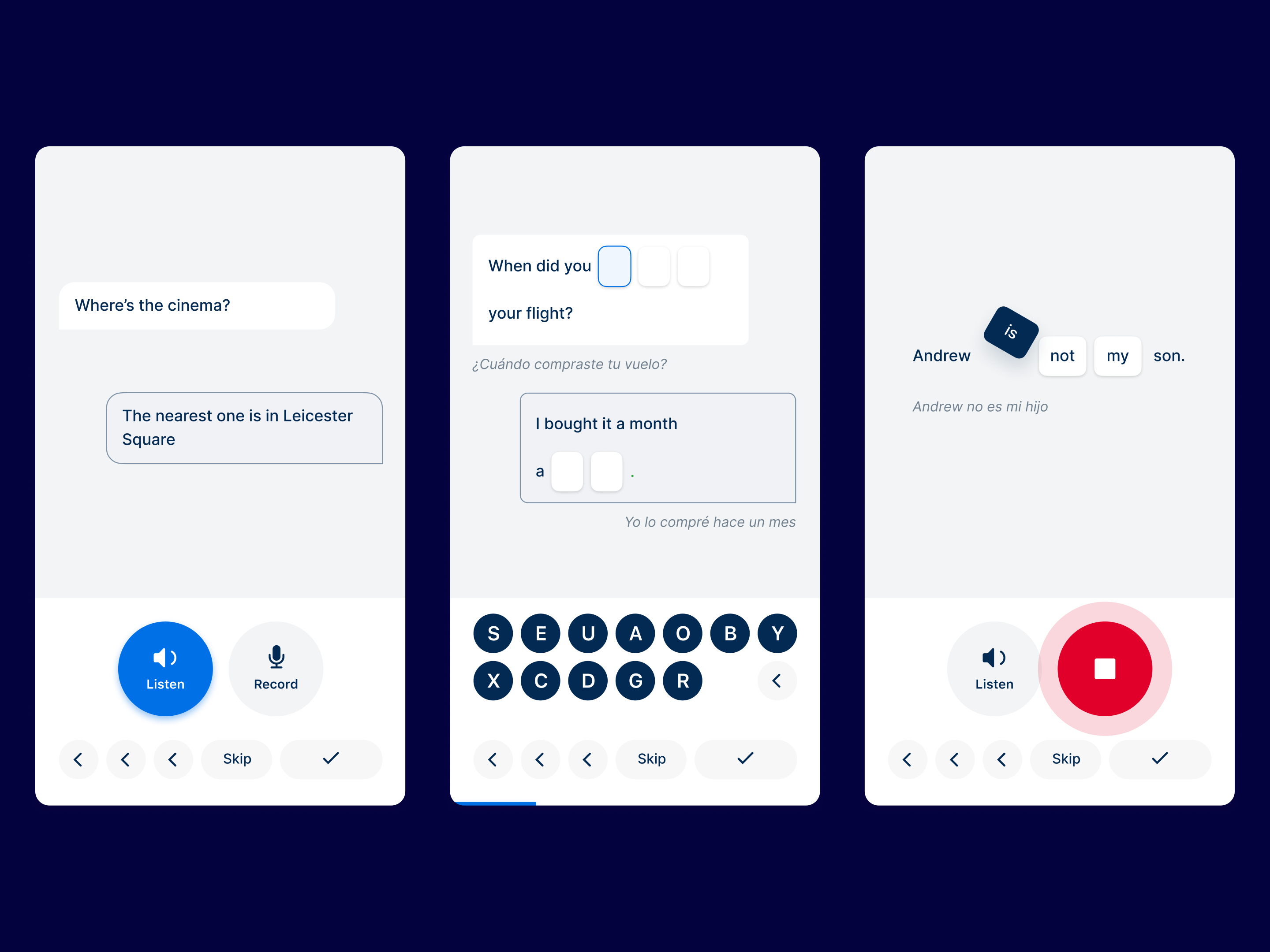 mobile screen