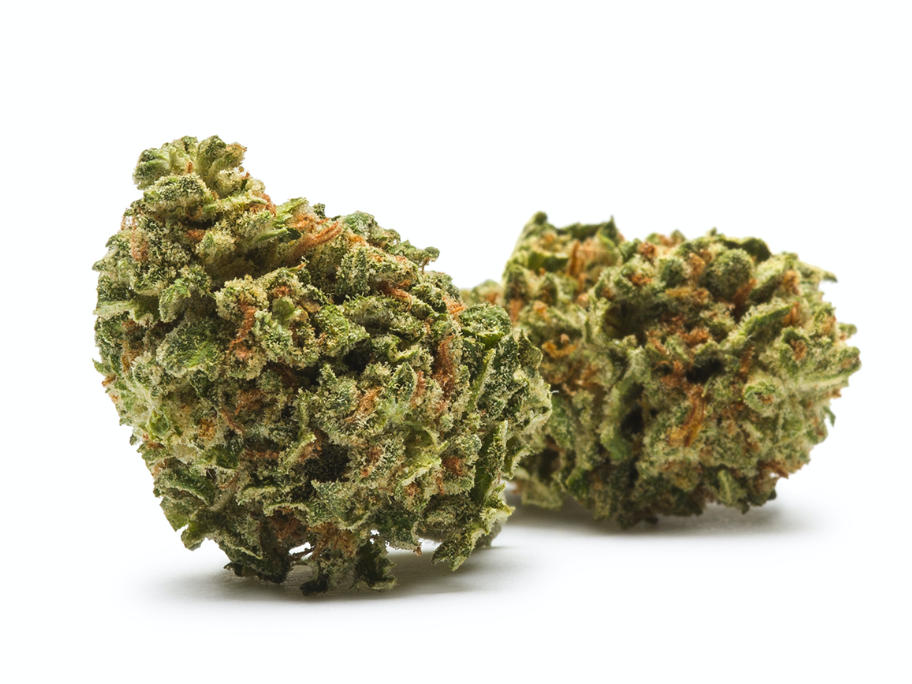 Dried cannabis buds